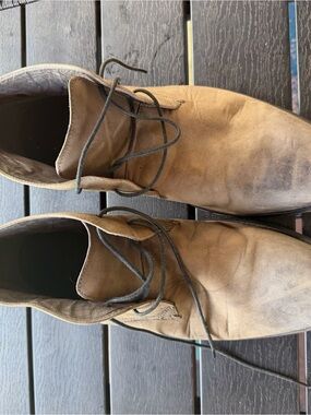 Aldo Tan/Brown Leather Chukka Boots